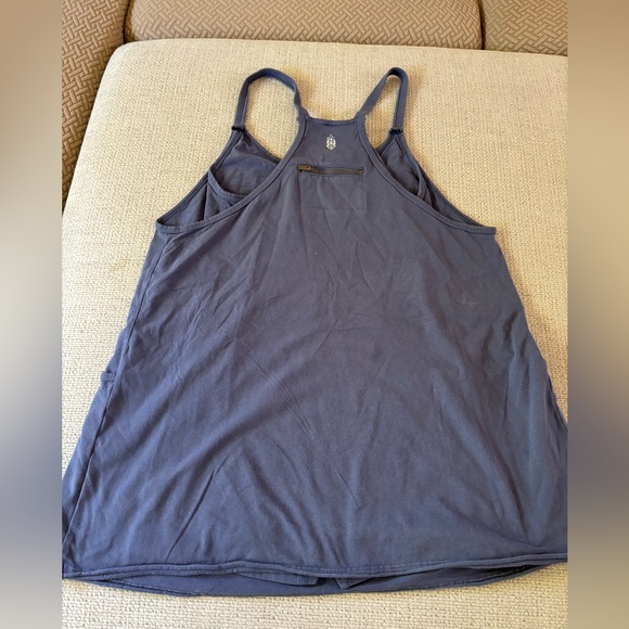 Free People Hot Shot Mini Dress Blue Indigo SMALL - Picture 3 of 4